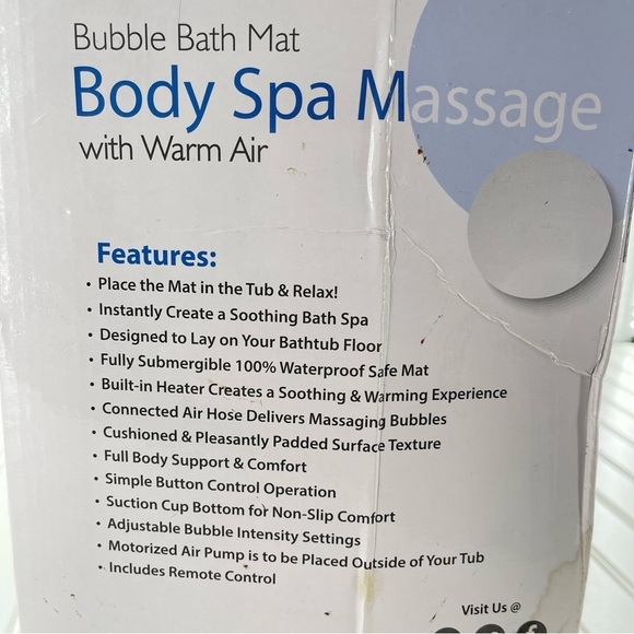 Serene Life Bath Serene Life Bubble Bath Mat Body Spa Massage With Warm Air Poshmark